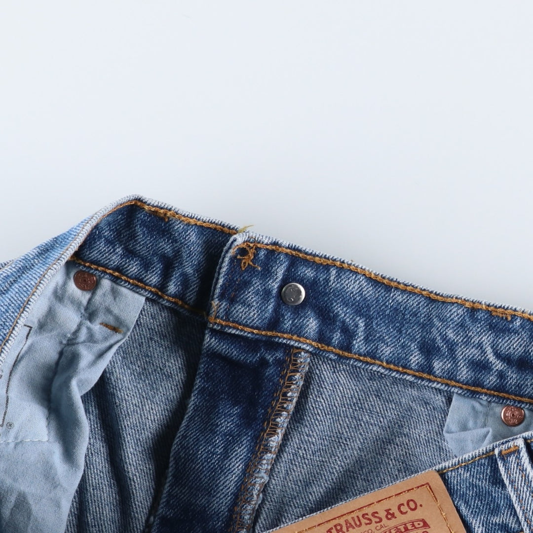 90'S Levi's 550 Relaxed Fit Tapered Denim Pants Made in USA Men's W32 Vintage cotton blue type Vintage Second Hand