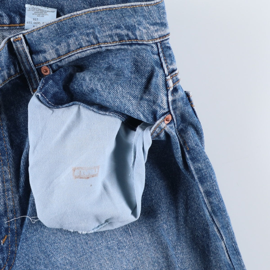 90'S Levi's 550 Relaxed Fit Tapered Denim Pants Made in USA Men's W32 Vintage cotton blue type Vintage Second Hand