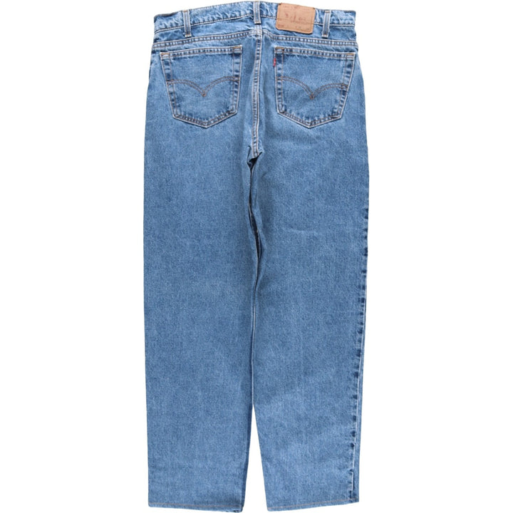 90'S Levi's 550 Relaxed Fit Tapered Denim Pants Made in USA Men's W34 Vintage cotton blue type Vintage Second Hand