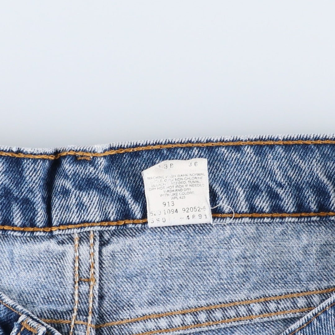 90'S Levi's 550 Relaxed Fit Tapered Denim Pants Made in USA Men's W34 Vintage cotton blue type Vintage Second Hand