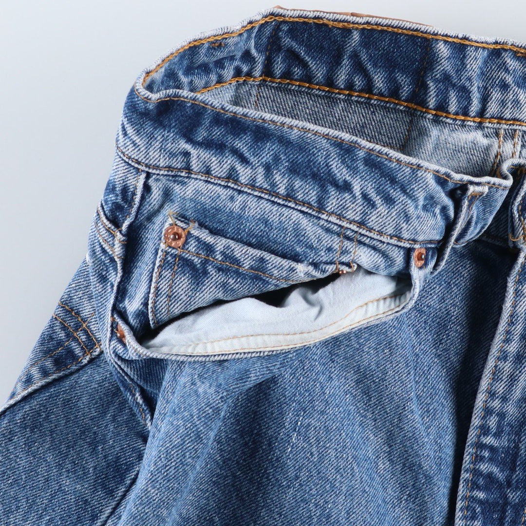 90'S Levi's 550 Relaxed Fit Tapered Denim Pants Made in USA Men's W34 Vintage cotton blue type Vintage Second Hand
