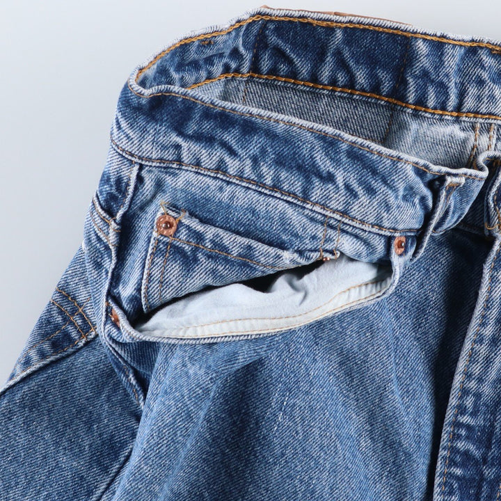 90'S Levi's 550 Relaxed Fit Tapered Denim Pants Made in USA Men's W34 Vintage cotton blue type Vintage Second Hand