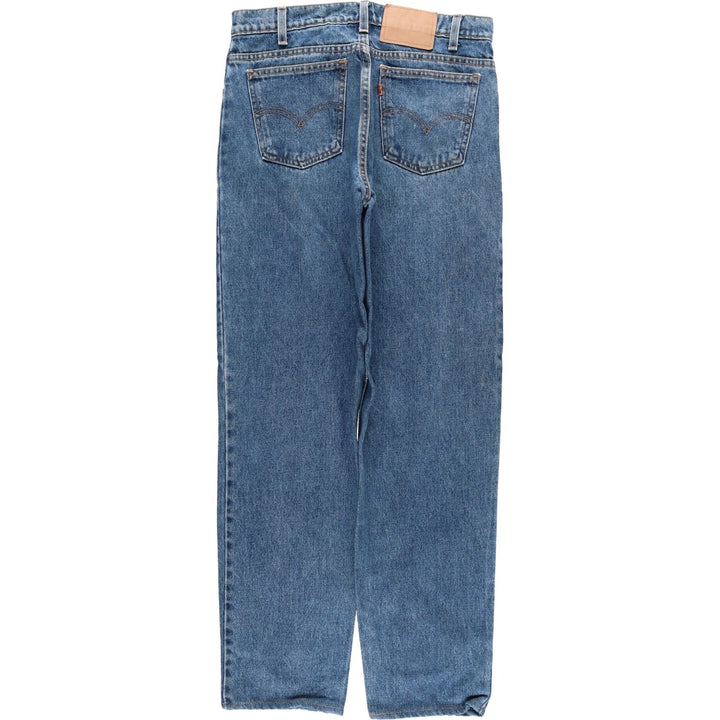 90'S Levi's 550 Tapered Denim Pants Made in USA Men's W31 Vintage cotton blue type Vintage Second Hand