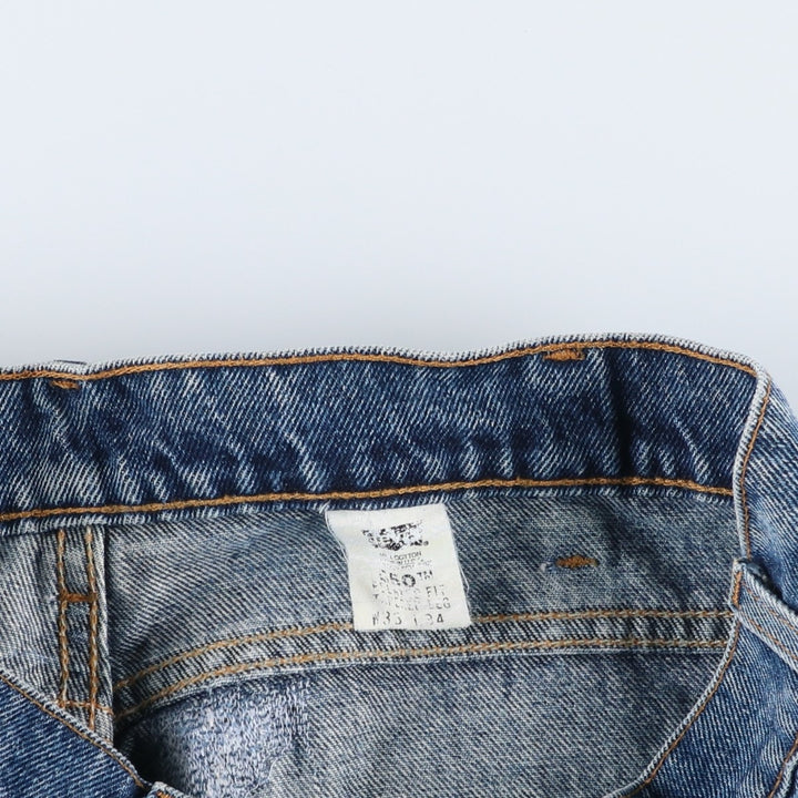 90'S Levi's 550 Tapered Denim Pants Made in USA Men's W31 Vintage cotton blue type Vintage Second Hand