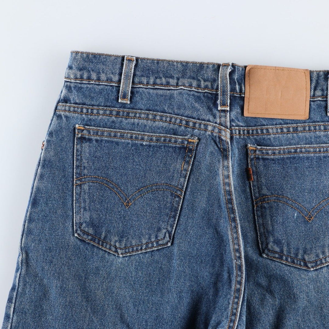 90'S Levi's 550 Tapered Denim Pants Made in USA Men's W31 Vintage cotton blue type Vintage Second Hand