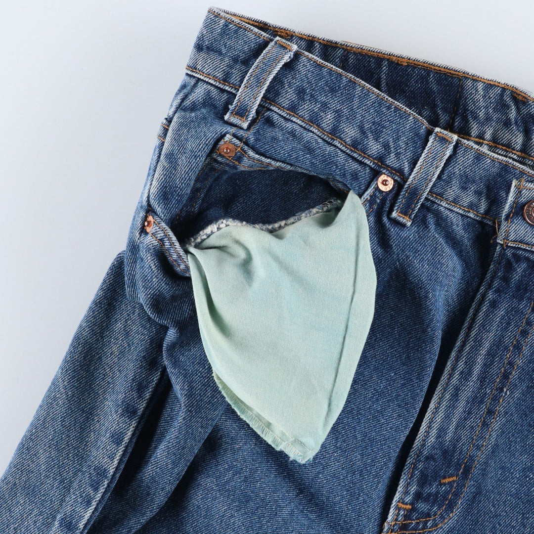 90'S Levi's 550 Tapered Denim Pants Made in USA Men's W31 Vintage cotton blue type Vintage Second Hand