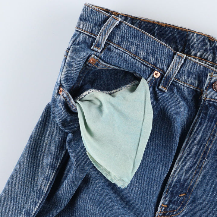 90'S Levi's 550 Tapered Denim Pants Made in USA Men's W31 Vintage cotton blue type Vintage Second Hand