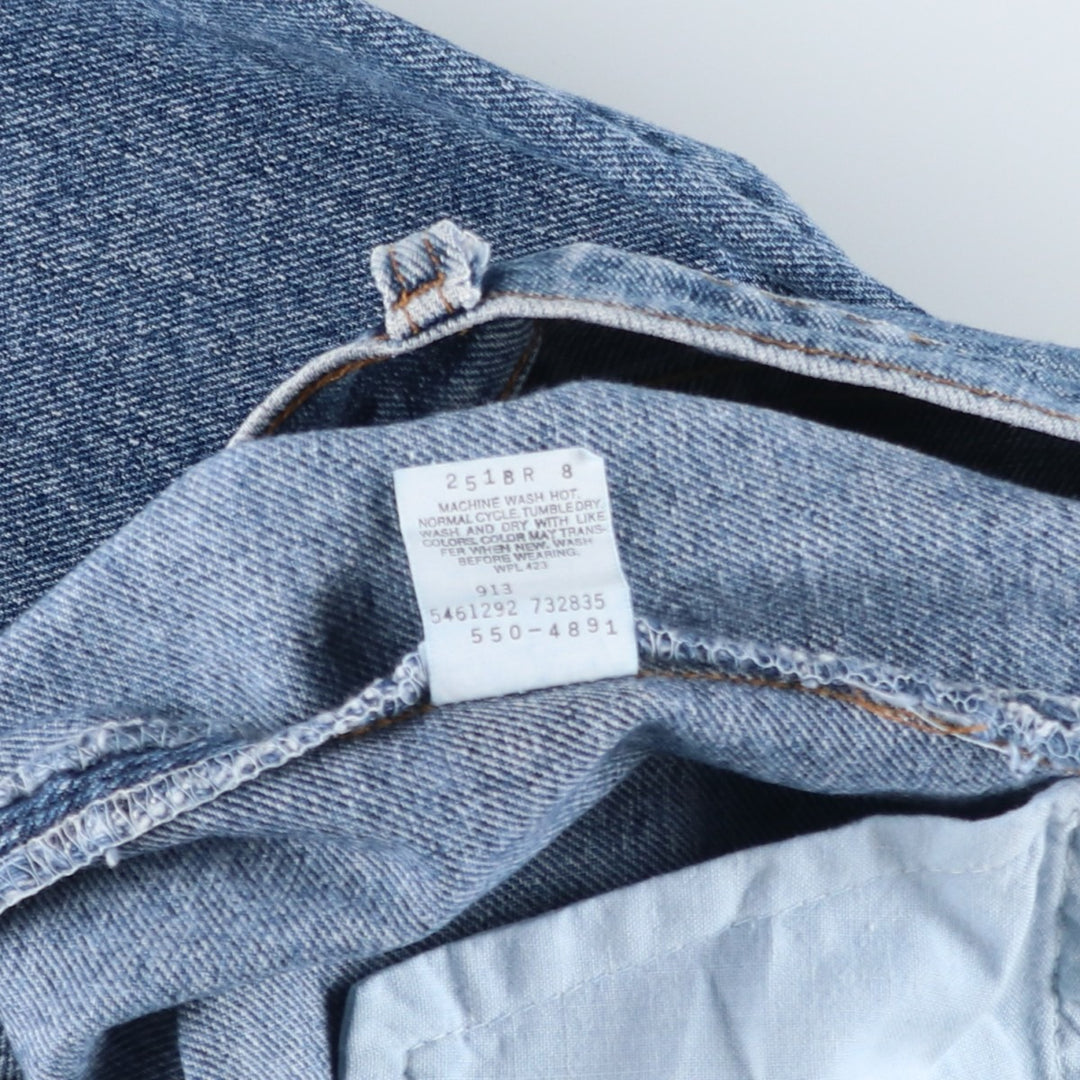 Levi's 550 Tapered Denim Pants, Made in USA, Men's, Size W31 cotton Blue type light blue Vintage Second Hand