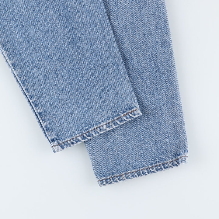 90s-00'S Levi's 550 Tapered Denim Pants, Made in USA, Men's Size 34 cotton Blue type light blue Vintage Second Hand