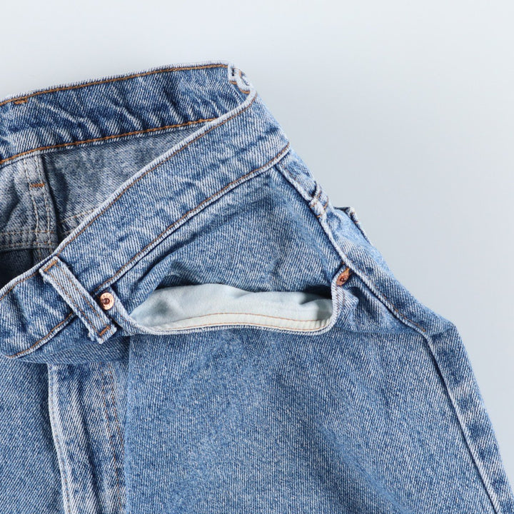 90s-00'S Levi's 550 Tapered Denim Pants, Made in USA, Men's Size 34 cotton Blue type light blue Vintage Second Hand