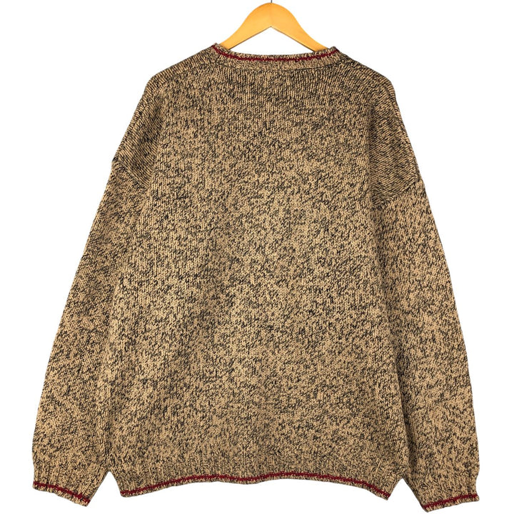Eddie Bauer wool knit sweater, men's size L wool Beige type Vintage Second Hand