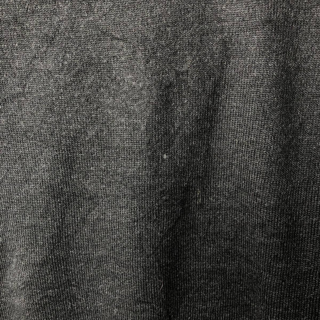 Burberry's London Merino Wool Knit Sweater, Made in Spain, Men's Size L Merino wool Charcoal Vintage Second Hand