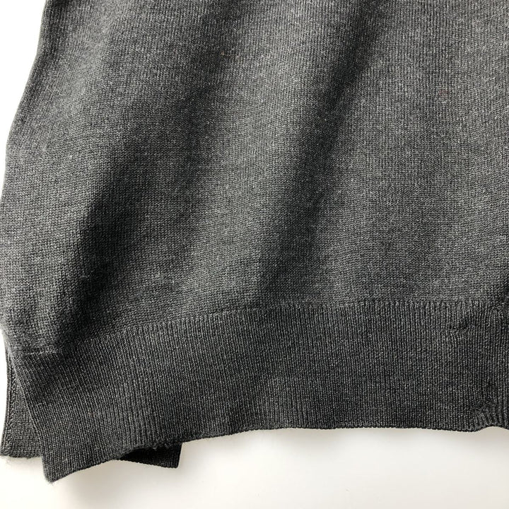 Burberry's London Merino Wool Knit Sweater, Made in Spain, Men's Size L Merino wool Charcoal Vintage Second Hand