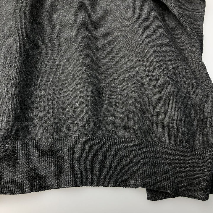 Burberry's London Merino Wool Knit Sweater, Made in Spain, Men's Size L Merino wool Charcoal Vintage Second Hand