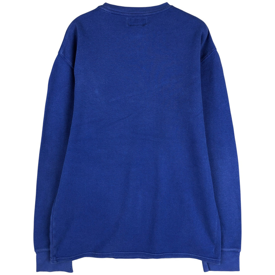Ralph Lauren POLO RALPH LAUREN Thermal Long T-Shirt Men's Size L cotton blue type Vintage Second Hand