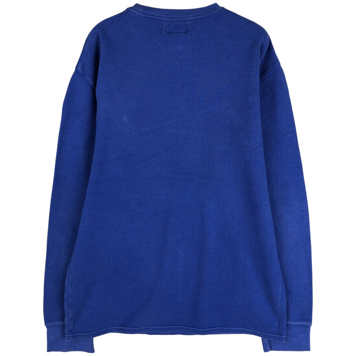Ralph Lauren POLO RALPH LAUREN Thermal Long T-Shirt Men's Size L cotton blue type Vintage Second Hand