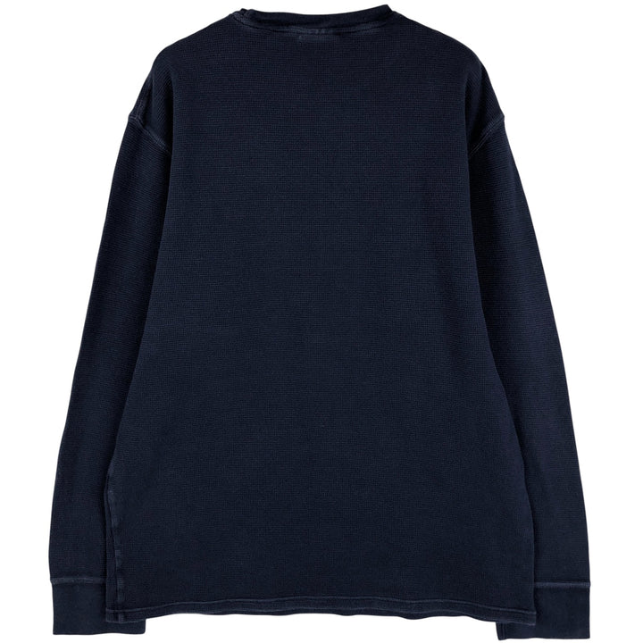 Ralph Lauren POLO RALPH LAUREN Thermal Long T-Shirt Men's XL cotton navy blue type Vintage Second Hand