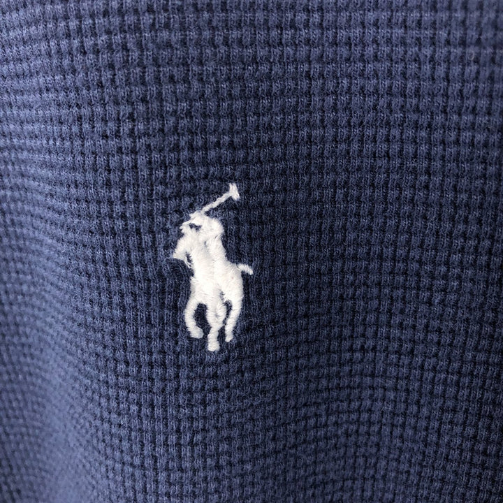 Ralph Lauren POLO RALPH LAUREN Thermal Long T-Shirt Men's XL cotton navy blue type Vintage Second Hand