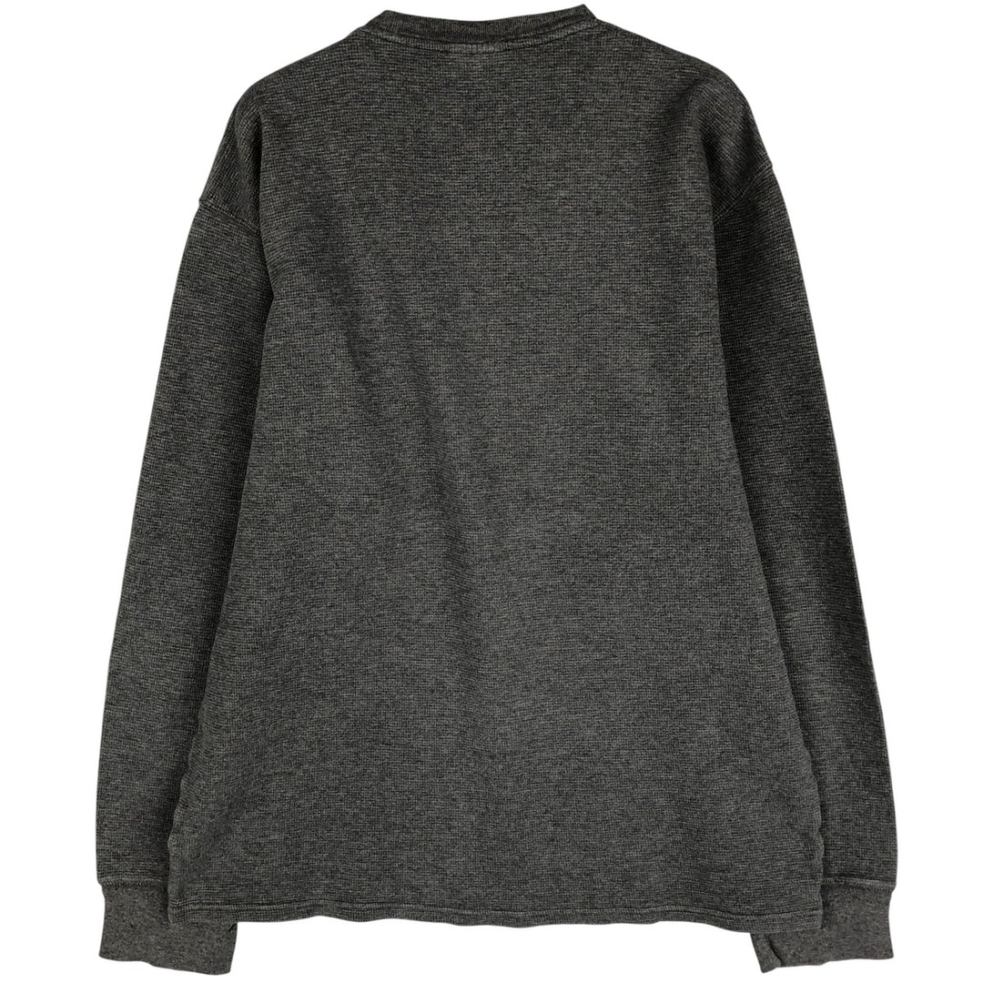 Ralph Lauren POLO RALPH LAUREN SLEEPWEAR Thermal Long T-Shirt, Men's Size L cotton gray type Vintage Second Hand