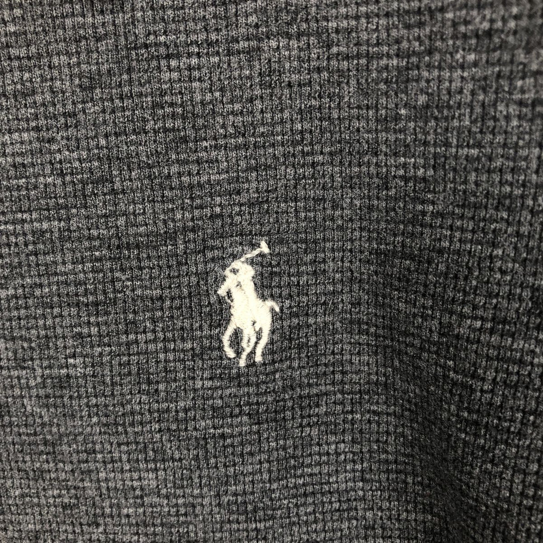 Ralph Lauren POLO RALPH LAUREN SLEEPWEAR Thermal Long T-Shirt, Men's Size L cotton gray type Vintage Second Hand