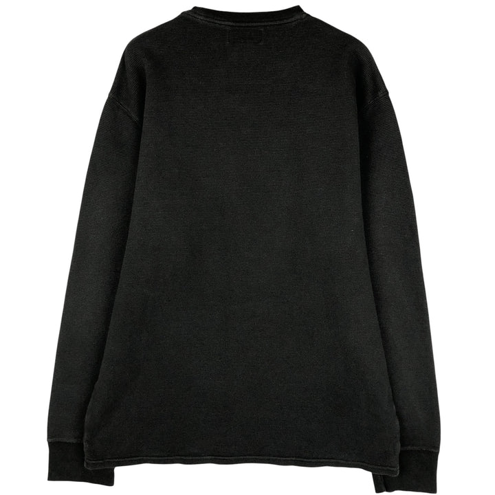 Ralph Lauren POLO RALPH LAUREN Thermal Long T-Shirt Men's XL cotton black type Vintage Second Hand