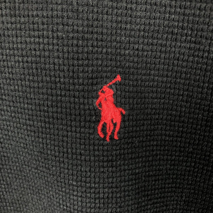 Ralph Lauren POLO RALPH LAUREN Thermal Long T-Shirt Men's XL cotton black type Vintage Second Hand