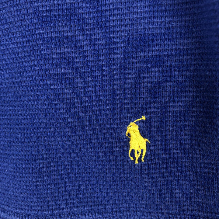 Ralph Lauren Thermal T-Shirt, Waffle, Men's Size Small cotton blue type Vintage Second Hand