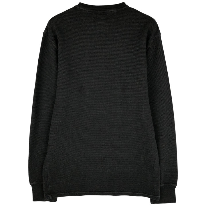 Ralph Lauren POLO RALPH LAUREN Thermal Long T-Shirt, Men's Size M cotton black type Vintage Second Hand