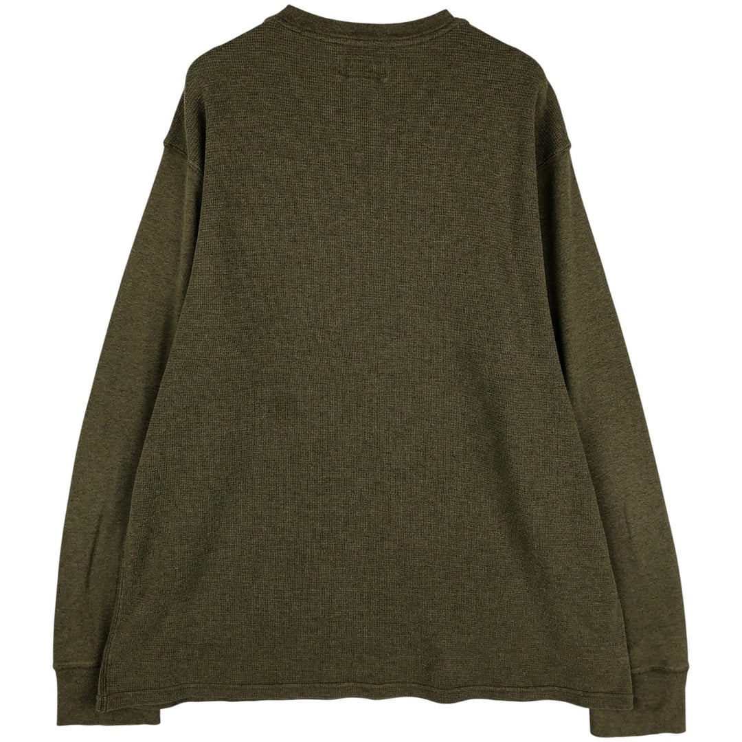 Ralph Lauren POLO RALPH LAUREN Thermal Long T-Shirt Men's XXL cotton Khaki type Vintage Second Hand