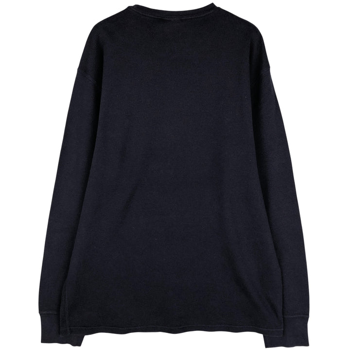 Ralph Lauren POLO RALPH LAUREN SLEEPWEAR Thermal Long T-shirt Waffle Men's XL cotton navy blue type Vintage Second Hand