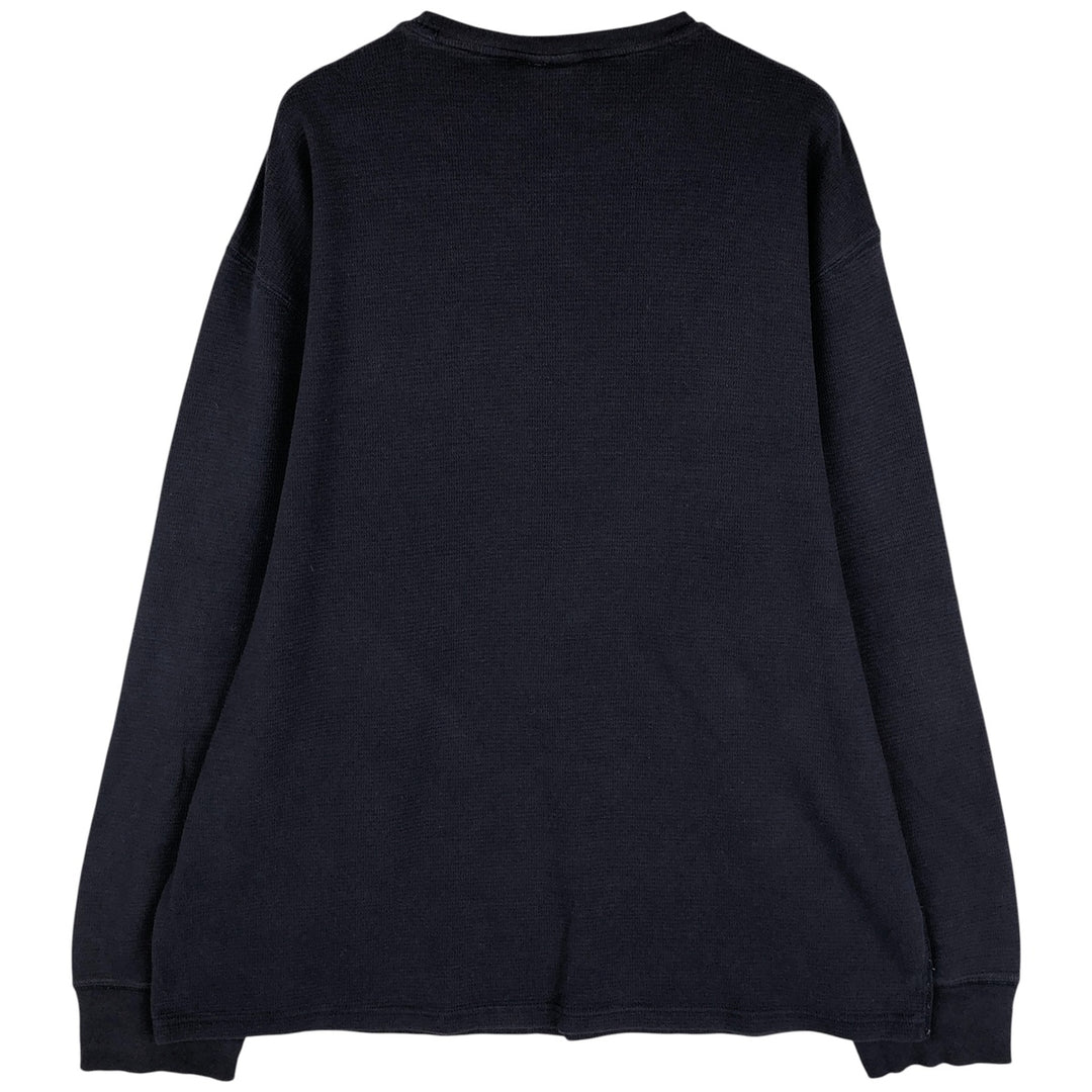 Ralph Lauren POLO RALPH LAUREN SLEEPWEAR Thermal Long T-shirt Waffle Men's XL cotton navy blue type Vintage Second Hand
