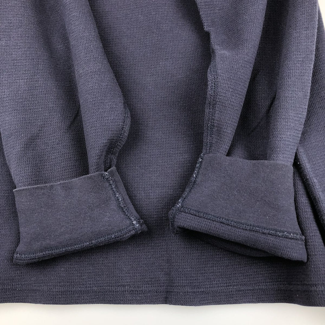 Ralph Lauren POLO RALPH LAUREN SLEEPWEAR Thermal Long T-shirt Waffle Men's XL cotton navy blue type Vintage Second Hand