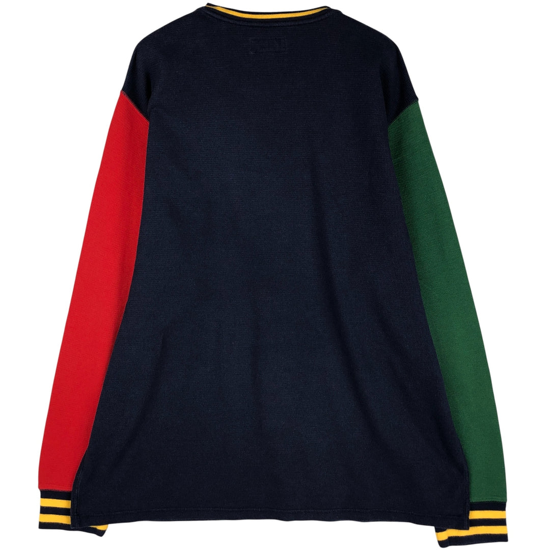 Ralph Lauren POLO RALPH LAUREN Thermal Long T-Shirt Men's XL unclear navy blue type Vintage Second Hand