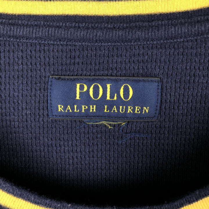 Ralph Lauren POLO RALPH LAUREN Thermal Long T-Shirt Men's XL unclear navy blue type Vintage Second Hand