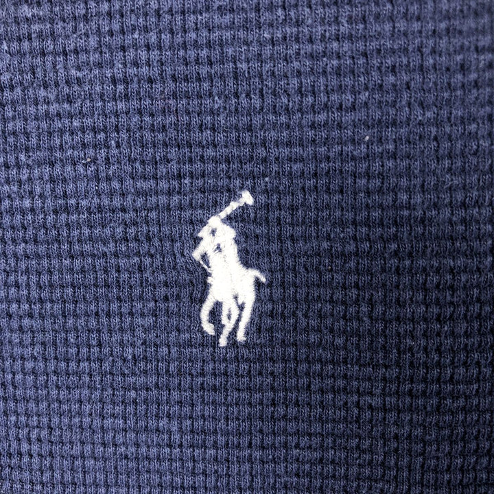 Ralph Lauren POLO RALPH LAUREN Thermal Long T-shirt Men's S size cotton navy blue type Vintage Second Hand