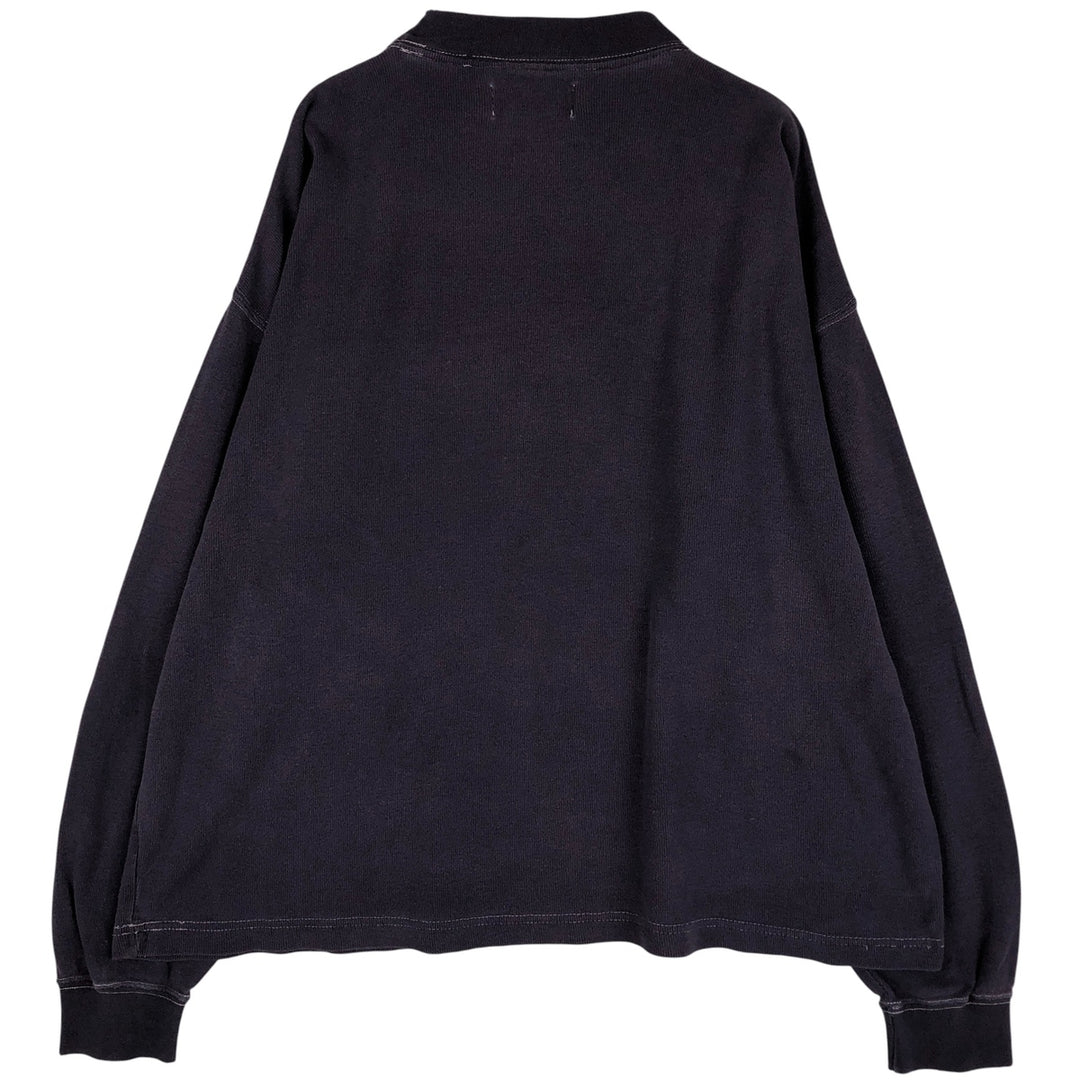 Ralph Lauren CHAPS Thermal T-shirt, waffle, men's size L cotton navy blue type Vintage Second Hand