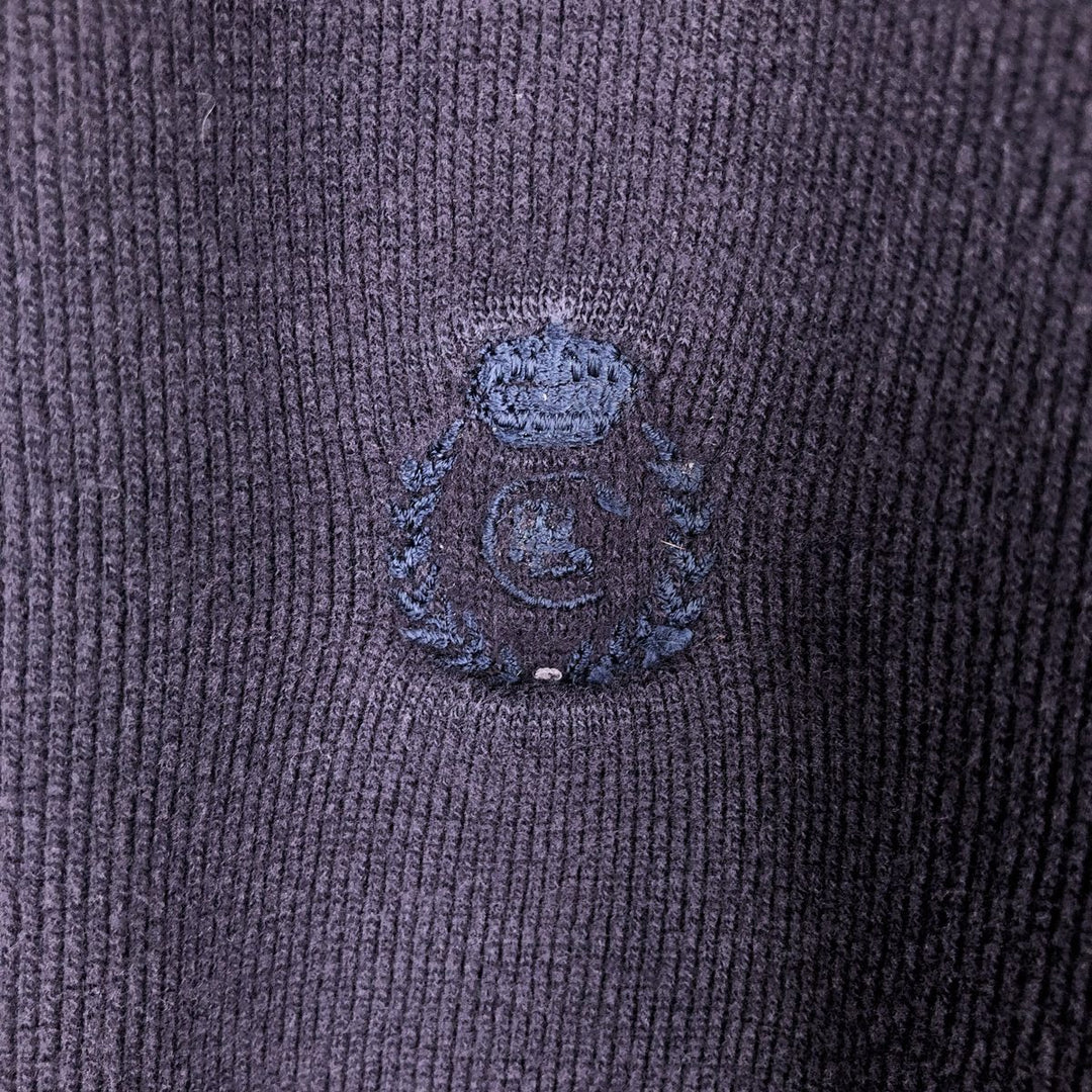 Ralph Lauren CHAPS Thermal T-shirt, waffle, men's size L cotton navy blue type Vintage Second Hand