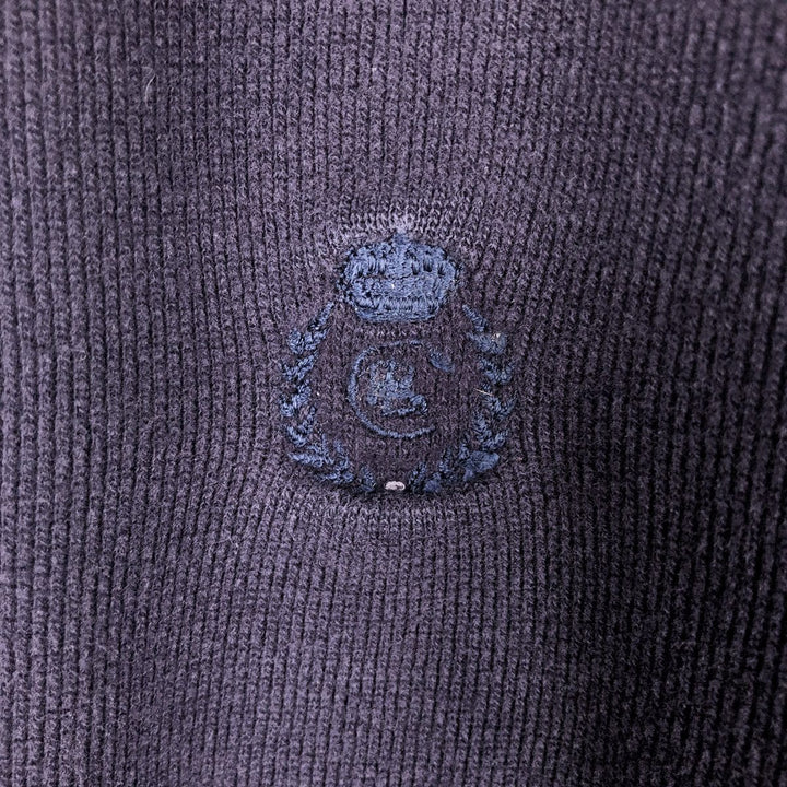 Ralph Lauren CHAPS Thermal T-shirt, waffle, men's size L cotton navy blue type Vintage Second Hand