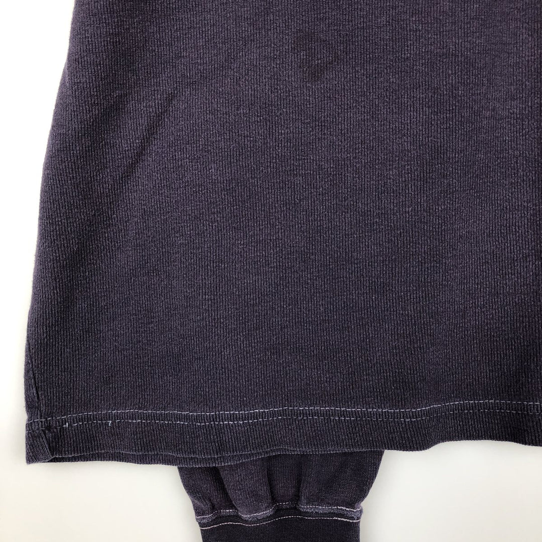 Ralph Lauren CHAPS Thermal T-shirt, waffle, men's size L cotton navy blue type Vintage Second Hand