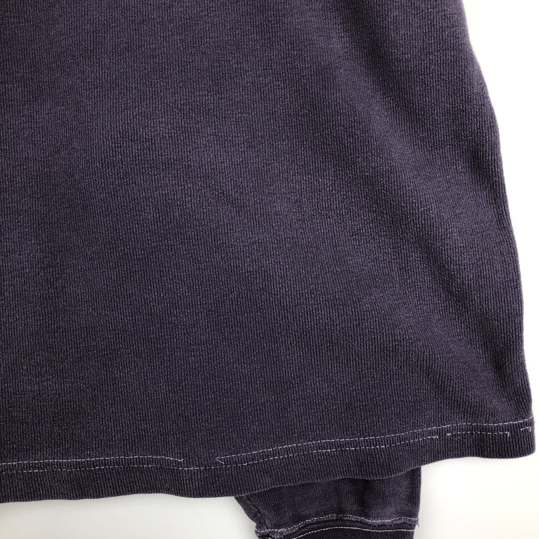 Ralph Lauren CHAPS Thermal T-shirt, waffle, men's size L cotton navy blue type Vintage Second Hand