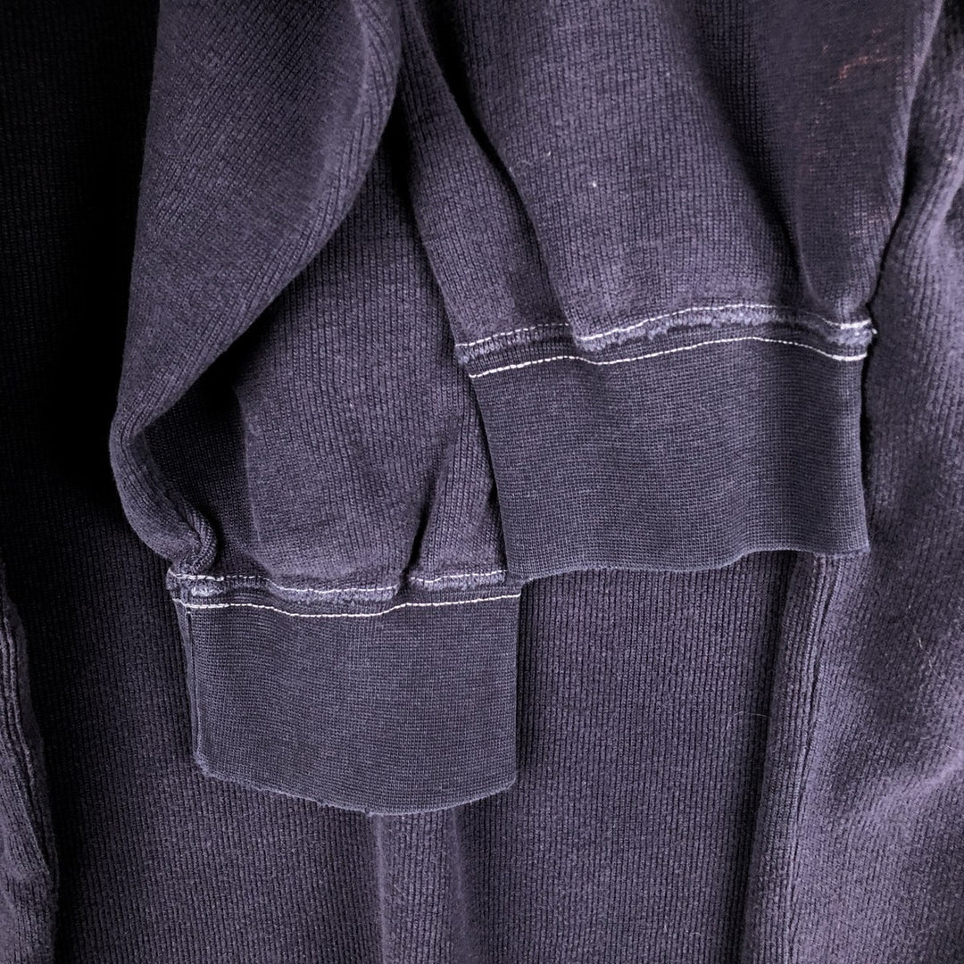 Ralph Lauren CHAPS Thermal T-shirt, waffle, men's size L cotton navy blue type Vintage Second Hand