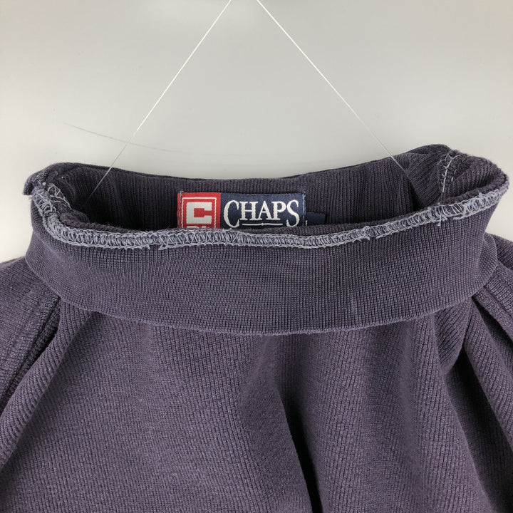 Ralph Lauren CHAPS Thermal T-shirt, waffle, men's size L cotton navy blue type Vintage Second Hand