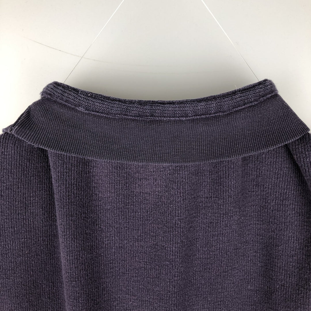 Ralph Lauren CHAPS Thermal T-shirt, waffle, men's size L cotton navy blue type Vintage Second Hand