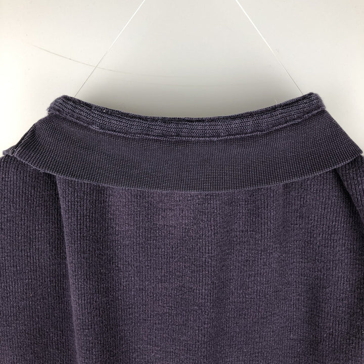 Ralph Lauren CHAPS Thermal T-shirt, waffle, men's size L cotton navy blue type Vintage Second Hand