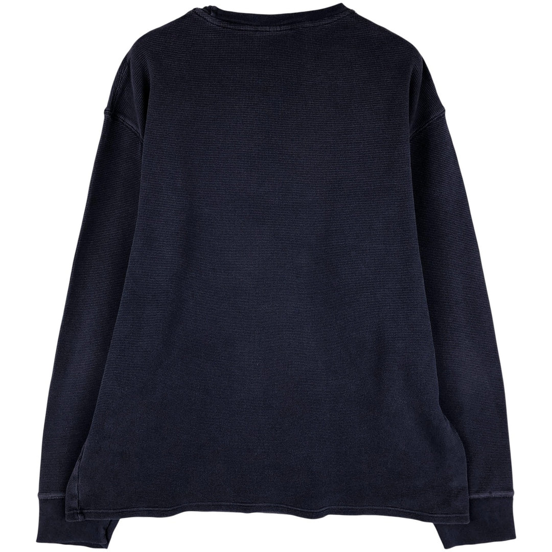 Ralph Lauren POLO RALPH LAUREN SLEEPWEAR Thermal Long T-Shirt, Men's XL cotton navy blue type Vintage Second Hand