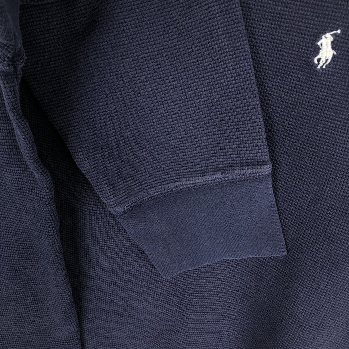 Ralph Lauren POLO RALPH LAUREN SLEEPWEAR Thermal Long T-Shirt, Men's XL cotton navy blue type Vintage Second Hand