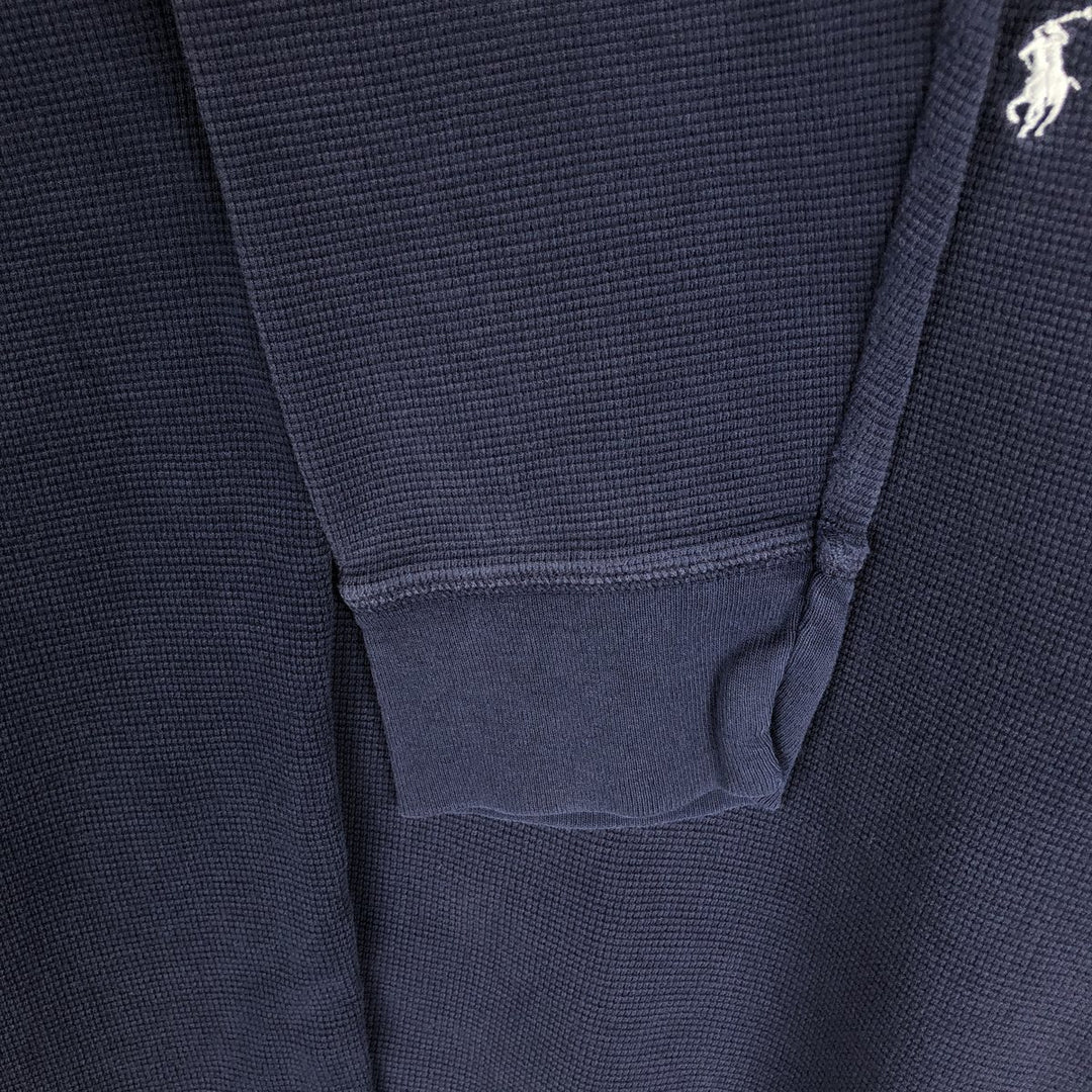 Ralph Lauren POLO RALPH LAUREN SLEEPWEAR Thermal Long T-Shirt, Men's XL cotton navy blue type Vintage Second Hand