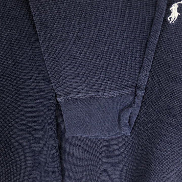 Ralph Lauren POLO RALPH LAUREN SLEEPWEAR Thermal Long T-Shirt, Men's XL cotton navy blue type Vintage Second Hand