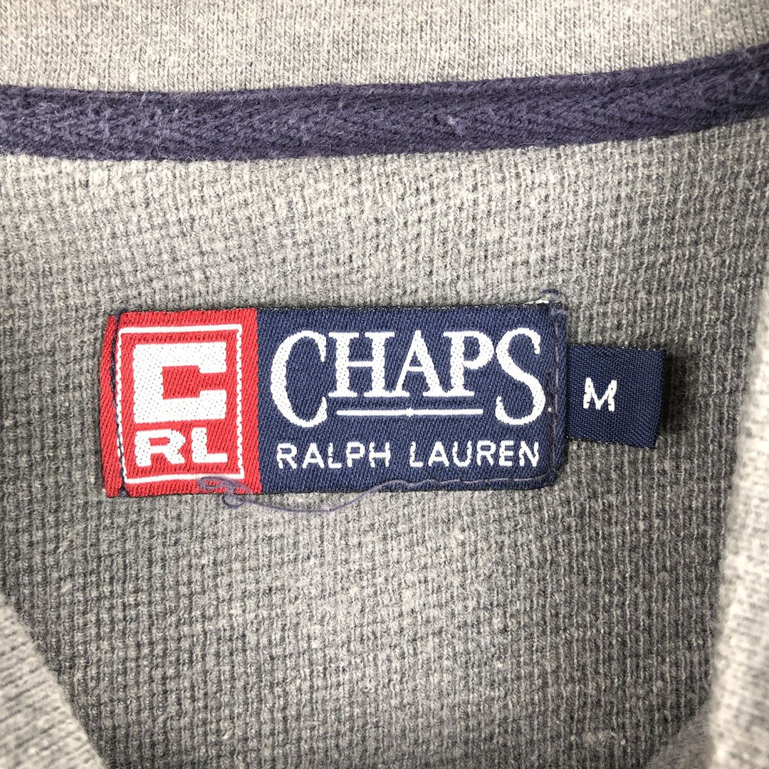 Ralph Lauren CHAPS Thermal Long T-Shirt, Waffle, Men's Size M unclear gray type Vintage Second Hand