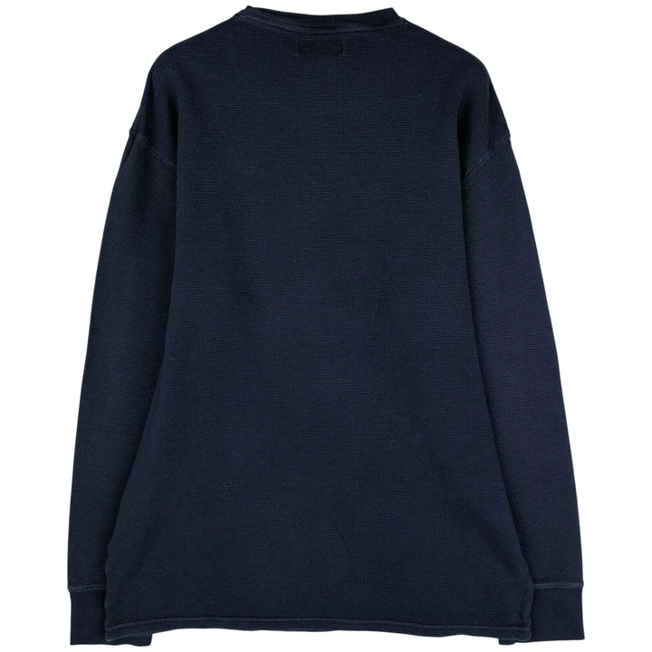 Ralph Lauren POLO RALPH LAUREN Thermal Long T-Shirt Men's XL cotton navy blue type Vintage Second Hand